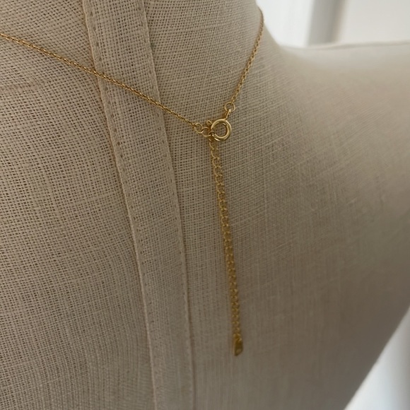 A new day C initial necklace 14K gold plated fashion jewelry New size 16 inch - Picture 5 of 6